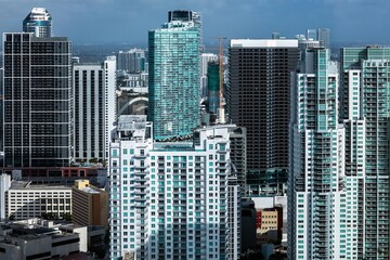 Miami Downtown aerial view