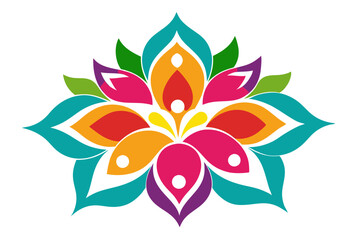 abstract flower vector illustration