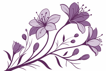 floral background with pink flowers