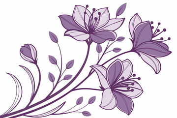 floral background with pink flowers