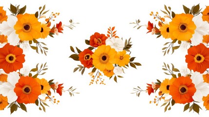 Faded Floral Patterns on Textured Backdrop for Elegant Design