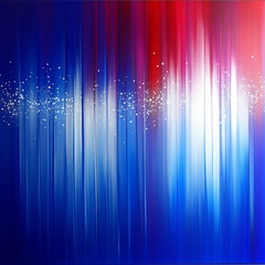 Abstract Patriotic Artwork With Red, White, And Blue Light Streaks
