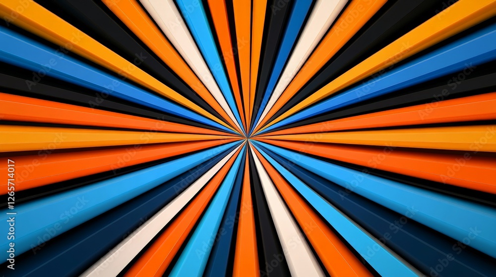Aufkleber vibrant 3d canvas that explodes with spectrum of hues