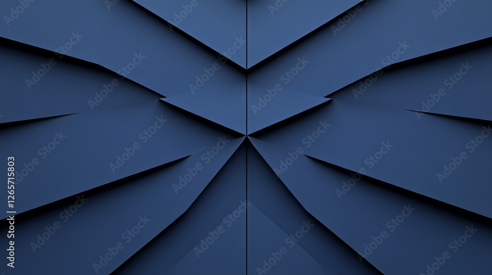 Poster vibrant abstract canvas of deep blue hues and dynamic patterns
