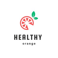 healthy orange illustration 