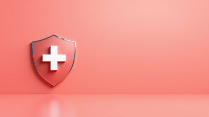 Obraz premium Health and Safety Shield Icon Design