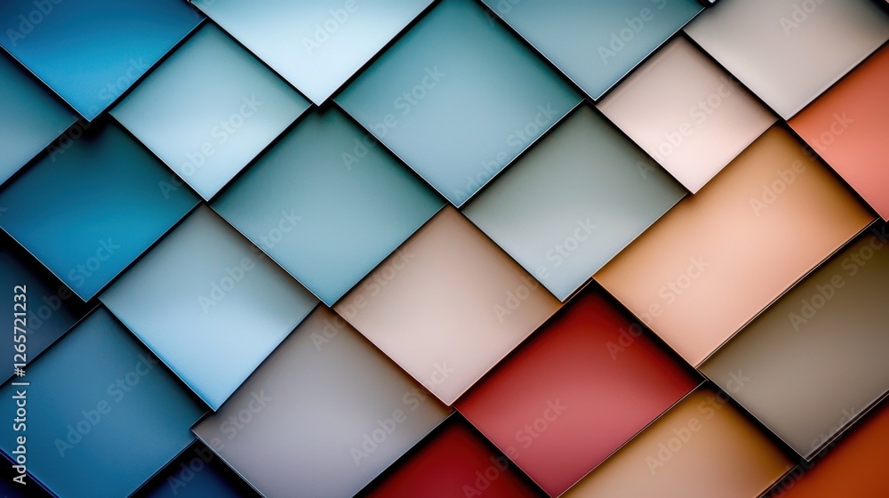 Aufkleber a colorful pattern of squares is displayed in a variety of colors