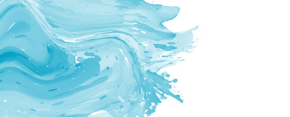Blue light watercolor background, texture paper. eps10