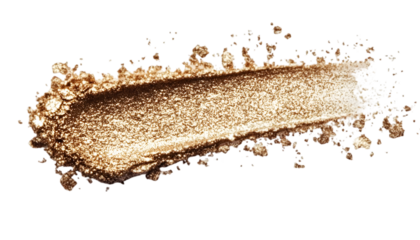 Golden Glitter Eyeshadow Swatch Texture Background
