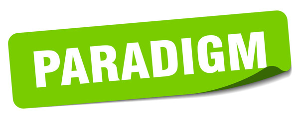 paradigm sticker. paradigm label
