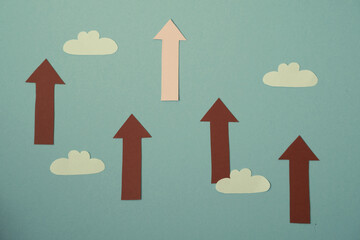 personal achievements, the arrows are moving, one of them is faster