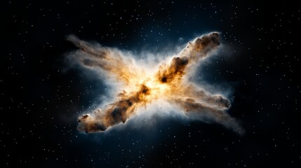 Vibrant Tapestry of Cosmic Hues in an Enigmatic Celestial Scene