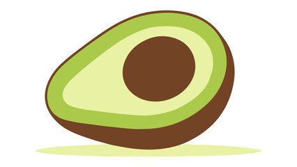 vector illustration of an avocado