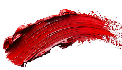 Closeup Red Lipstick Swipe Texture