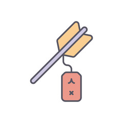 Hama Yumi  vector icon stock illustration