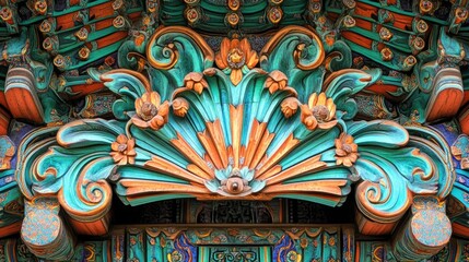 Obraz premium A railway trip through Seoul, capturing the beauty of Gyeongbokgung Palace with its intricate architecture.