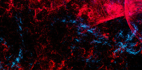 Star field background Aquamarine and pink dark red pink, blue and purple Cosmic nebula universe. Aquamarine and blue dark red , teal and pink nebula universe. Fantastic outer view space © Fannaan