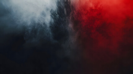 Fototapeta premium Dark, smoky red and black background with an ethereal fog-like effect.