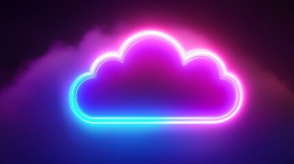 Glowing connections in a digital network symbolize seamless cloud computing integration.