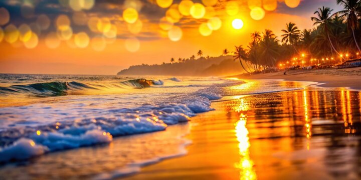 Edava Beach Kerala India: Serene Sunset Bokeh Photography