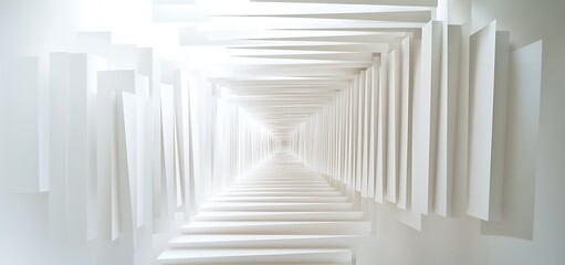 Obraz premium Minimalist abstract White background with white pattern of architectural elements