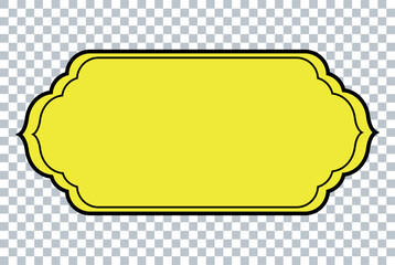 Arabic Islamic text box. islamic ornamental text box. Islamic banner text box title frame. 