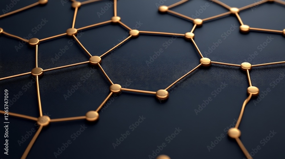 Poster vibrant digital canvas of a vast network of interconnected nodes