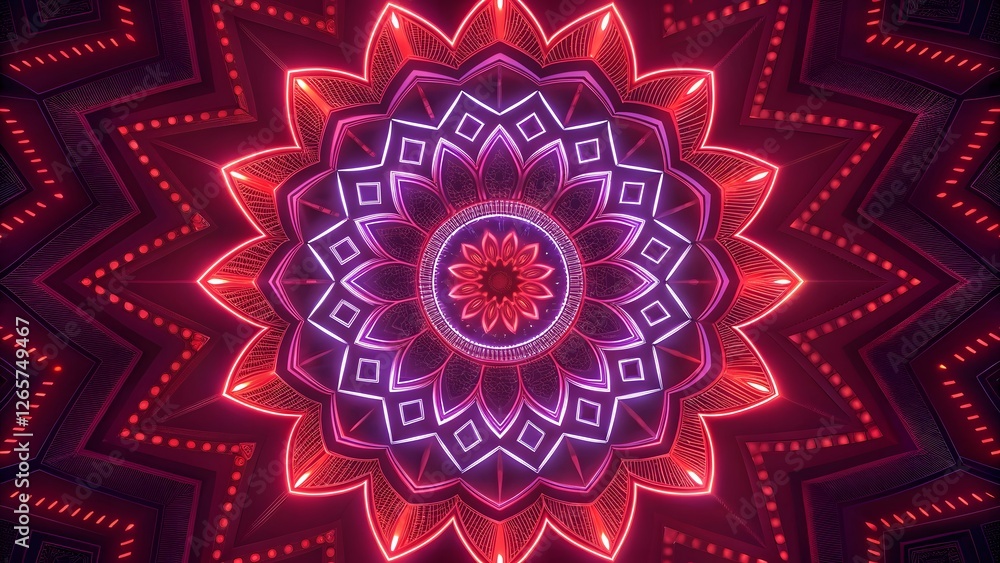 Poster abstract fractal background | abstract colorful background