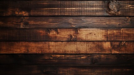 A rich, dark wooden surface showcasing warm tones and natural grain patterns, perfect for a rustic or vintage aesthetic.