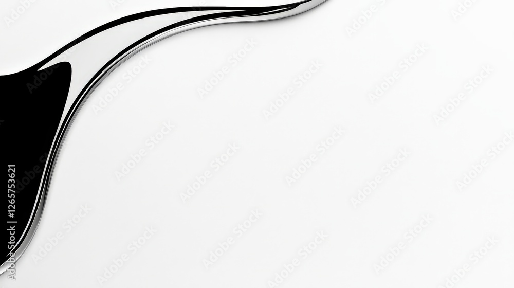 Poster sleek modern abstract design bathed in soft diffused light