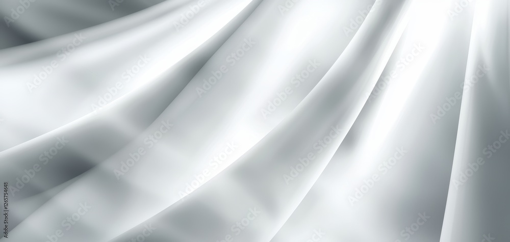 Poster elegant abstract illumination with cascading white light rays, smooth gradients and soft glow, deep 