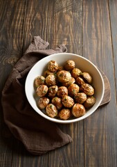 Roasted baby potatoes with olive oil, garlic and herbs