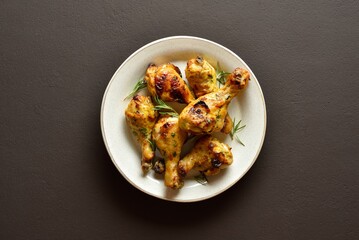 Crispy baked chicken drumsticks
