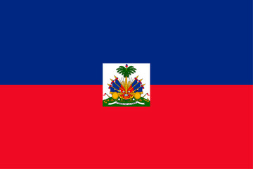Haiti flag national material design