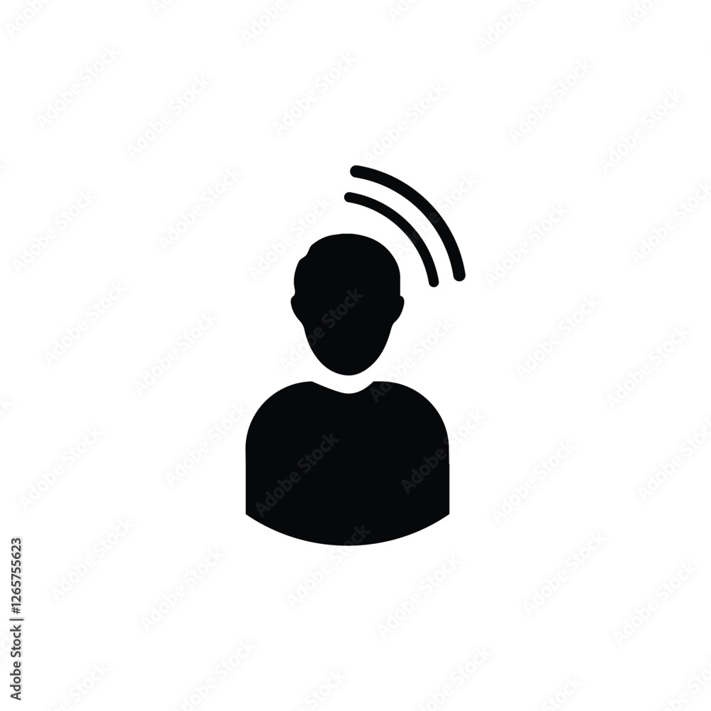 Poster influencer icon vector. linear style sign for mobile concept and web design. influencer symbol illus