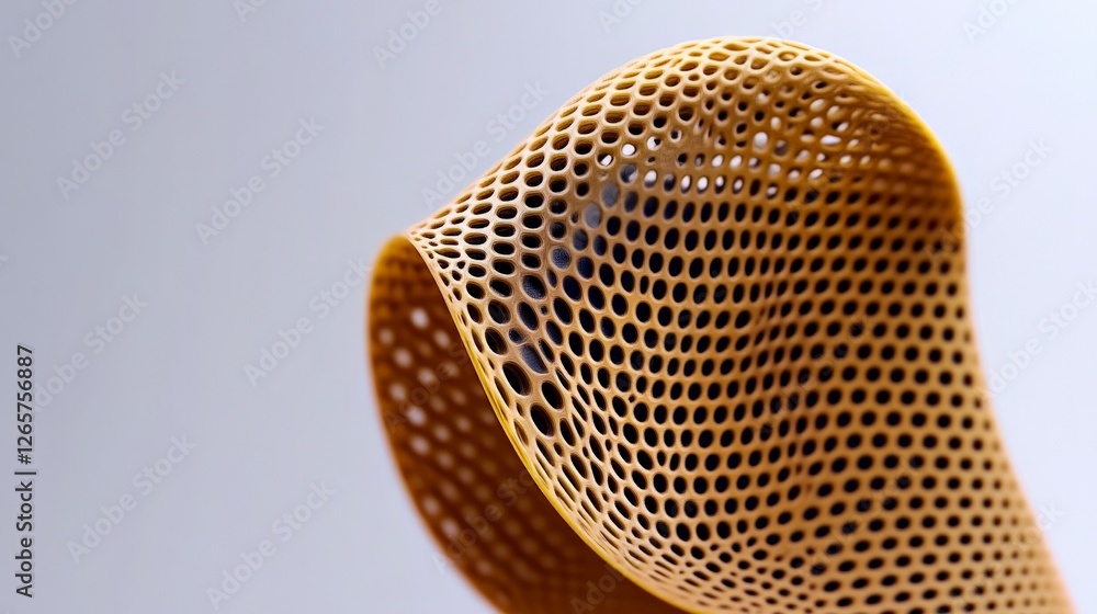 Poster flexible mesh material with unique texture and fluid motion effects