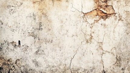 Obraz premium An aged, cracked wall texture showcasing a blend of grey and rusty hues, evoking a sense of history and decay.