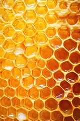 Honey bee hive with patterns.