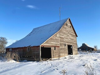 This old wood barn is enjoying retirement
