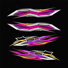 Gradient car sticker collecti...
