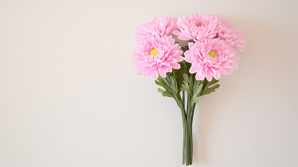 Fototapeta premium minimalist chrysanthemum bouquet