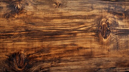 A close-up of a beautifully textured dark wooden surface, showcasing its natural grain patterns and warm hues.