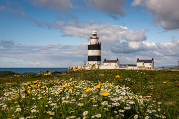 Lovely Hook Lighthouse, Hook Peninsula, County Wexford, Ireland