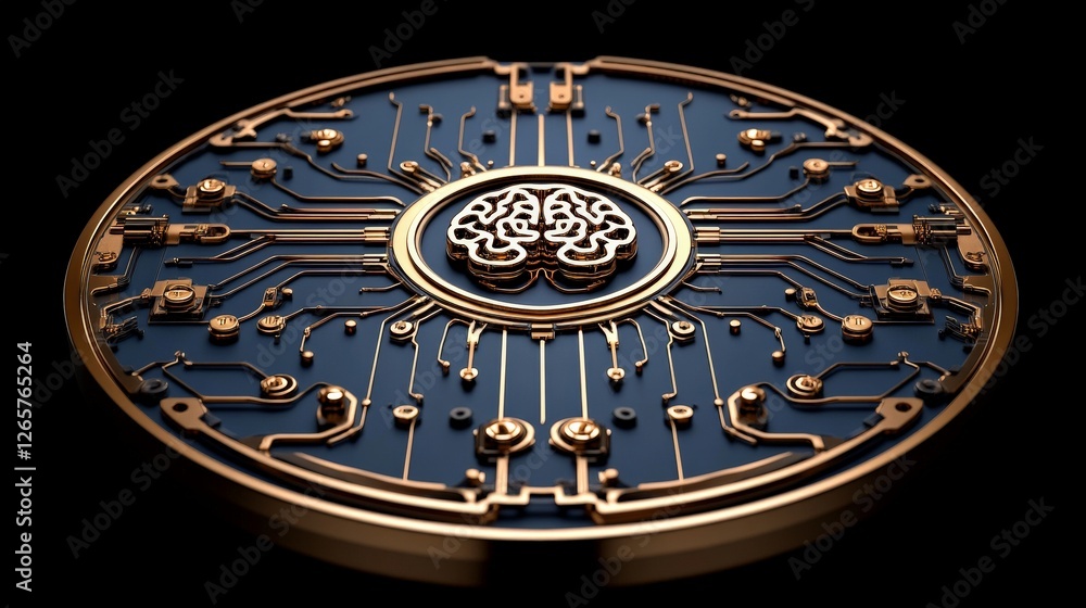 Aufkleber intricate circuitry design representing technology and intelligence
