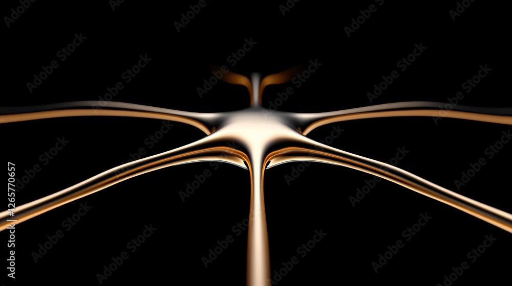 Aufkleber abstract representation of neural connections in a dark environment