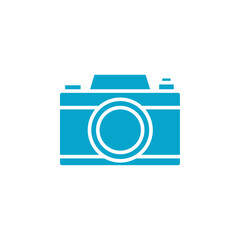 camera icon Simple thin line stroke vector