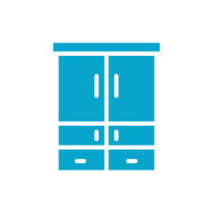 cupboard icon Simple thin line stroke vector