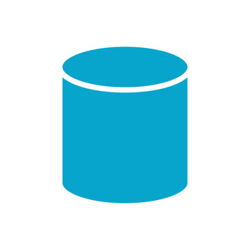 cylinder icon Simple thin line stroke vector