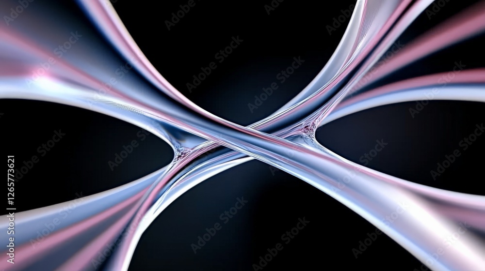Poster abstract intertwined lines creating a modern digital background