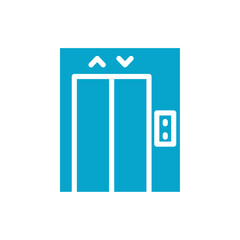 elevator icon Simple thin line stroke vector